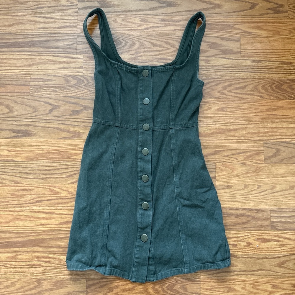 Forever 21 Green Button-Down Dress